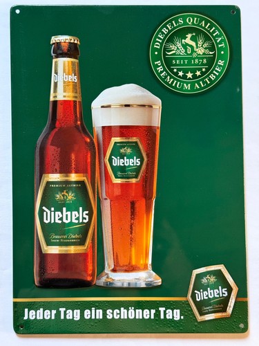 Diebels alt blechschild jeder - alt, "jeder