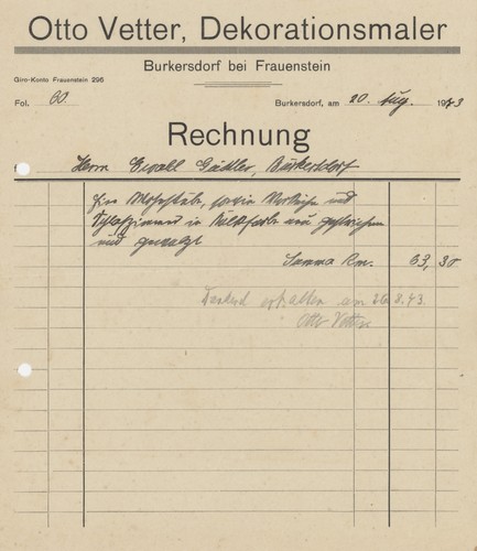 Rechnung burkersdorf vetter - rechnung,