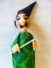 HANDSPIELPUPPE " ZAUBERER " von KERSA  " ÄLTER "