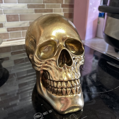 Deko totenkopf gold - deko,
