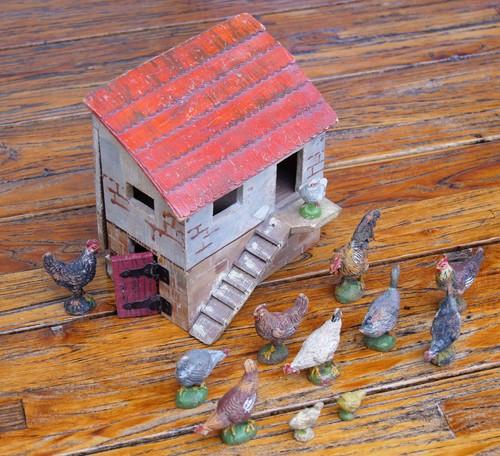 Puppenstube hühnerstall mit - hühnerstall,
