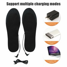 Beheizbare Einlegesohlen Thermosohlen Schuhheizung Schuheinlagen Winter USB NEU