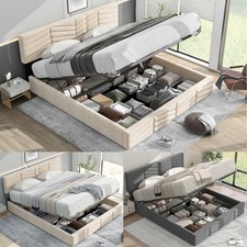 Polsterbett Hydraulisches Samt