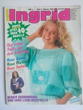 Ingrid 2-1989 - Birgit Schrowange und ihre Lieblingspullis - 40 Modelle