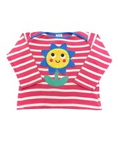 Frugi Pink White Stripe