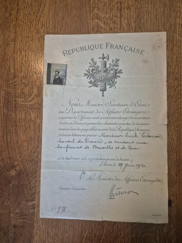 Reisepass 1920