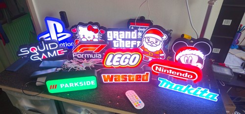 Led lightbox schild - led, gaming
