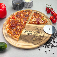 personalisierter Pizzateller -