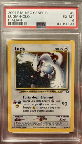 Pokemon psa lugia holo neo - psa, 6