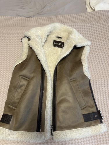 Weste jacke mit fell - weste,