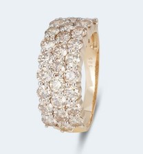 Harry Ivens IV Ring Gelbgold 585 mit champagnerfarbenen Brillanten ca. 3,00 ct.
