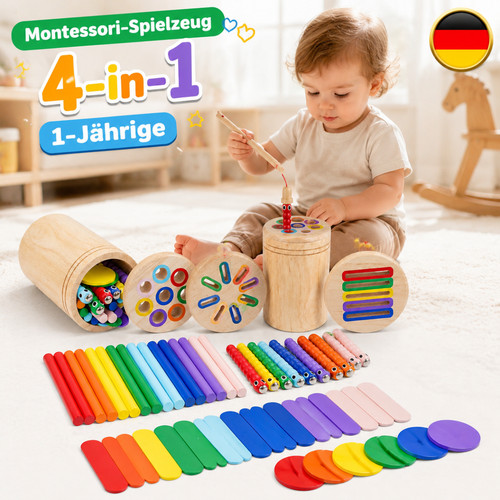 Montessori spielzeug 1 - montessori, spielzeug,4-in-1