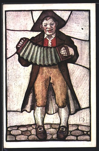 Künstler heinz schiestl - künstler-ak,