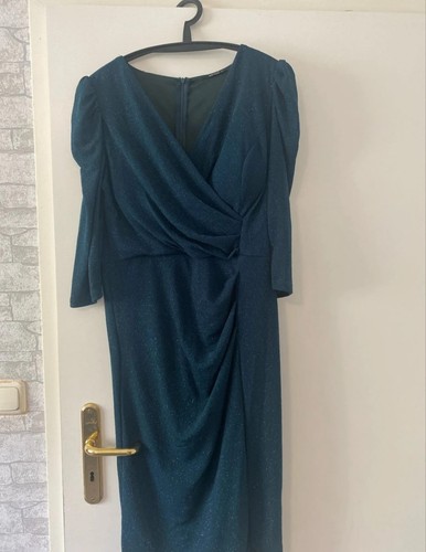 Wollweiß dunkelblau kleid - dunkelblau, gr