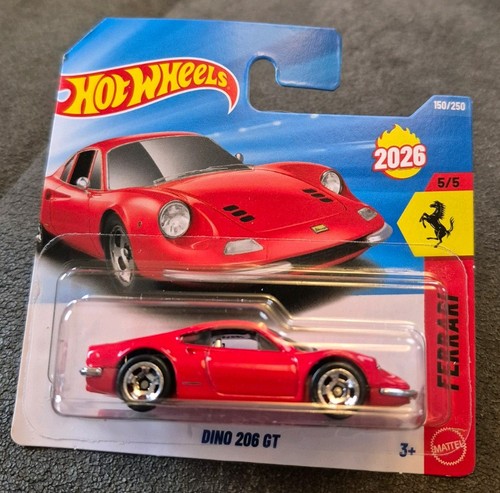 Hot wheels ferrari dino - dino, 206