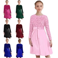 Mädchen Langarm Pailletten