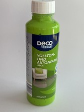DECO STYLE Vollton- und Abtönfarbe maigrün MATT für Innen 0,5 Liter
