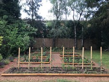 Schneckenzaun Corten 30m² (22