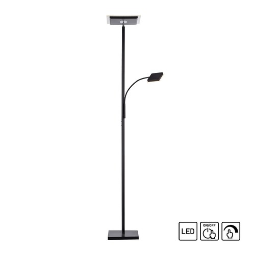 Led deckenfluter schwarz - led,