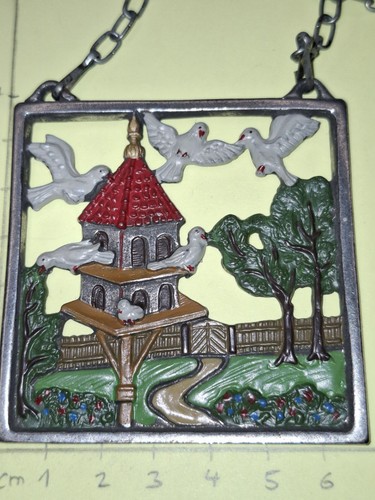 Alte zinn anhänger flachfigur - zinn,