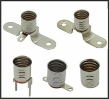 1-3-5  Stück Lampen-Fassung E10 Löt-fahne-stifte Printstiften Kleinlampe Sockel 