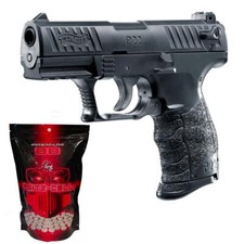 Walther P22Q Airsoft Softair Pistole BLK 6 mm  < 0,5 J 20 Schuss + 1000 BB´s