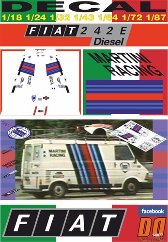 Decal fiat 242 lancia - e,