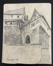 Zeichnung Kronach, Oberstadt