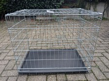 Hundekäfig Metall Transportkäfig Transportbox faltbar Drahtkäfig Welpenlaufstall