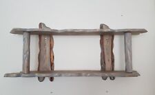 Rustikales Wand Regal Holz Handarbeit Unikat Vintage grau 100cm breit 40cm hoch