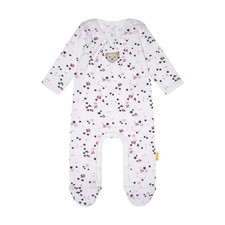 Steiff Strampler langarm bright white Größe 50