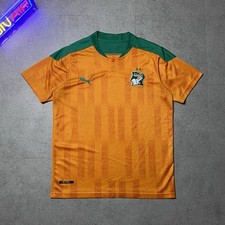 Cote dIvoire Heimtrikot 20/21 M Orange Puma DryCELL Jersey Elephant Skin Stripes