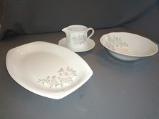 Triptis Porzellan 1 Schale 1 Sauciere 1 Servierplatte Blumen