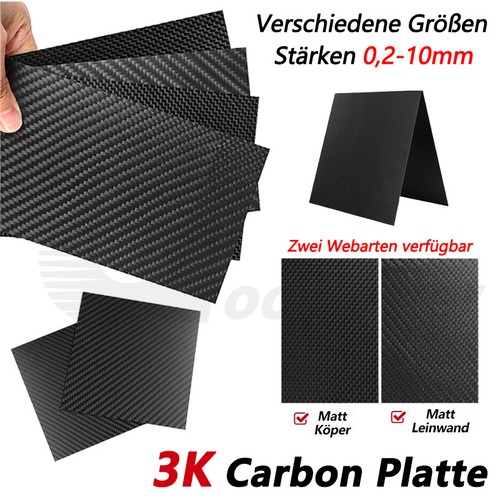 Cfk carbon platte 10mm - 0,2-10mm, 3k