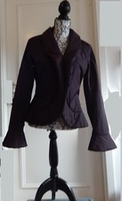 Jean Paul Gaultier Classique gefütterte Jacke aubergine D 40 JPG lined jacket 