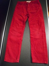 LOGG Cordhose erdbeerrot 134/140 unisex gerader Schnitt regular