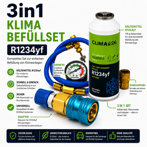Kältemittel set r1234yf - kältemittel,