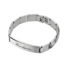 Edelstahlarmband silber mm - silber,