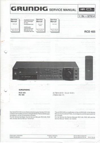 Grundig service anleitung - service,