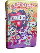 Ed Hardy XL Feuerzeug Benzin Sturmfeuerzeug Christian Audigier