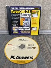Vintage TurboCad 7.1 CD PC Antworten Powerdisc 124 E-Mail Toolkit und mehr 
