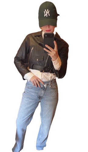 Leder lammfell cropped - lammfell,