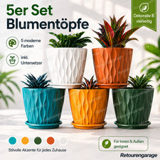 5er set blumentöpfe ø15cm - set,
