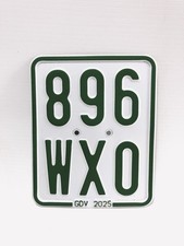 Moped Kennzeichen Grün