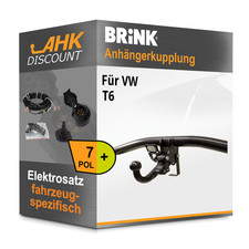 Für VW T6 04.2015-09.2019 BRINK Anhängerkupplung abnehmbar + 7polig E-Satz AHK