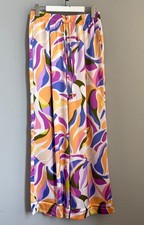 Damen Hose Palazzo Bunt Floral