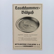 1930 Lauchhammer Bildguss Mitteldeutsche Stahlwerke Werbeanzeige Werbung Reklame