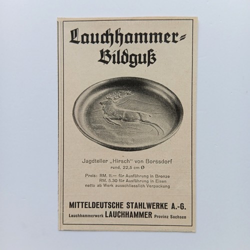 1930 lauchhammer bildguss - lauchhammer,