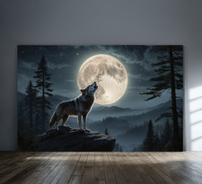 Wolf Poster Leinwand Wandbild