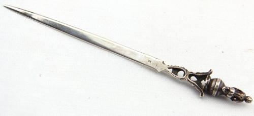 Antik 800 silber brieföffner - antik,